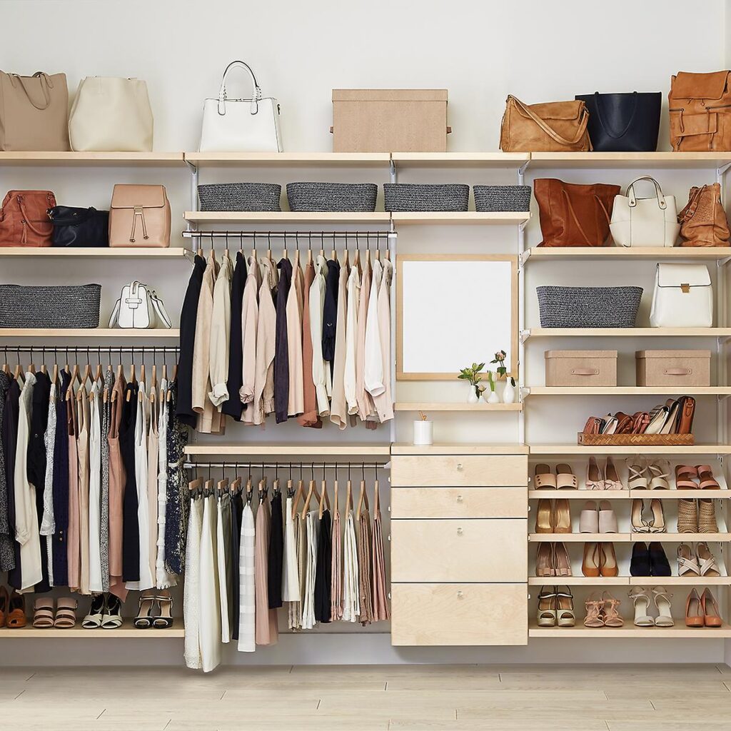 organized adult closet