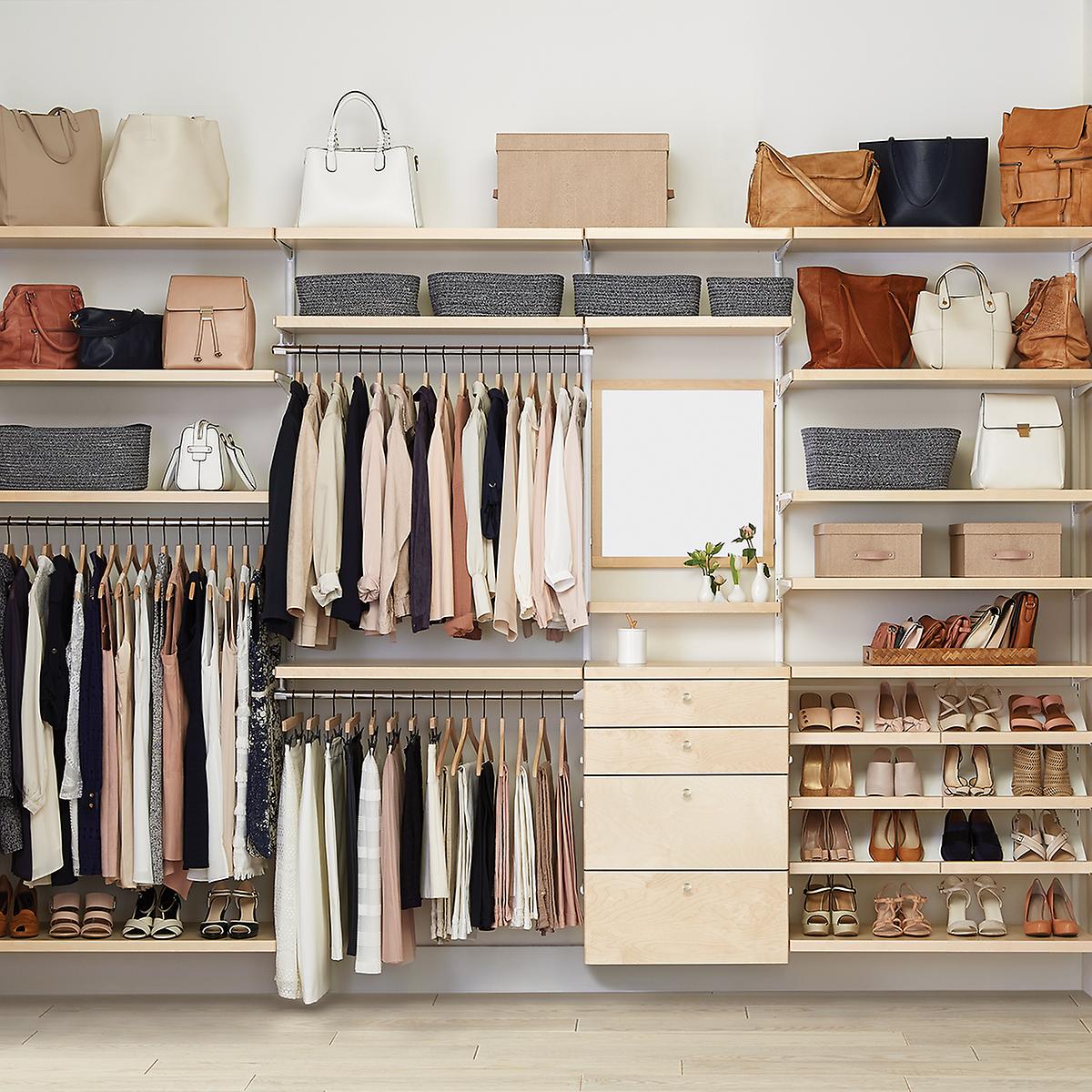 organized adult closet