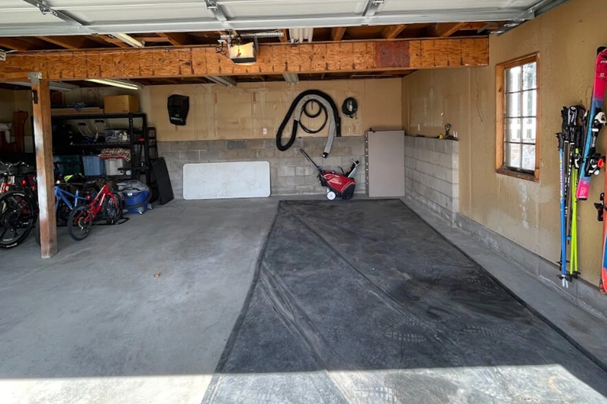 Storage room after organizing